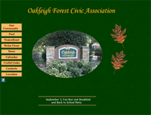 Tablet Screenshot of oakleighforest.org